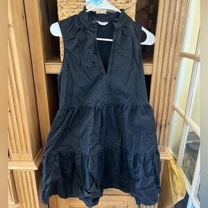 Amanda Uprichard black ruffled dress. Size small